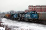 An eastbound high and wide move passes Altoona, PA